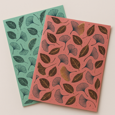 PRINTED KRAFT PAPER WITH LAMINATED LIQUID FOIL