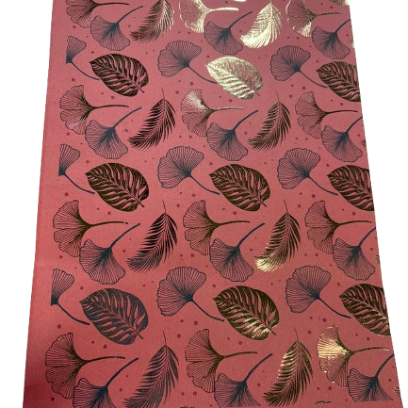 PRINTED KRAFT PAPER WITH LAMINATED LIQUID FOIL